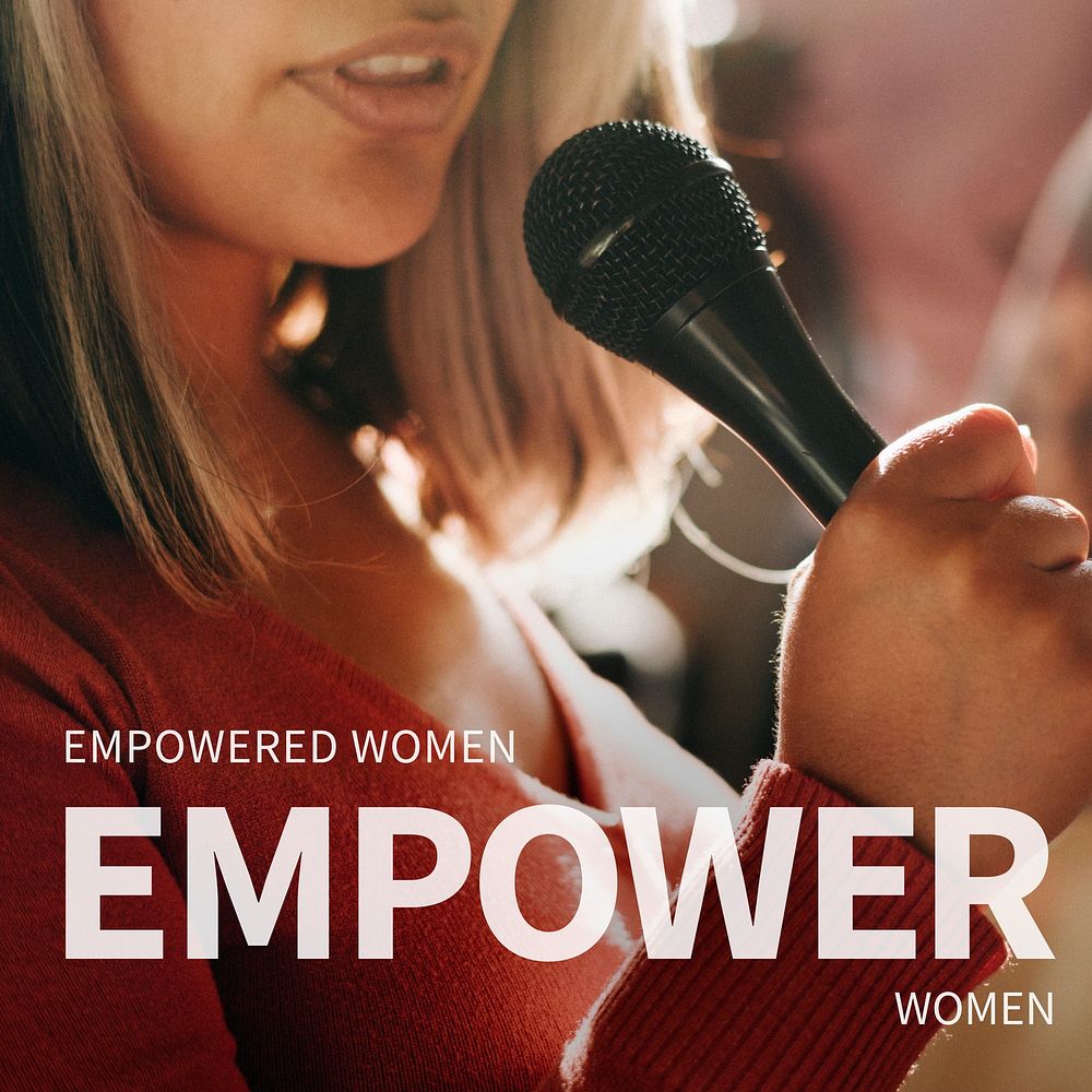 Female empowerment social media post inspirational quote empowered women empower women