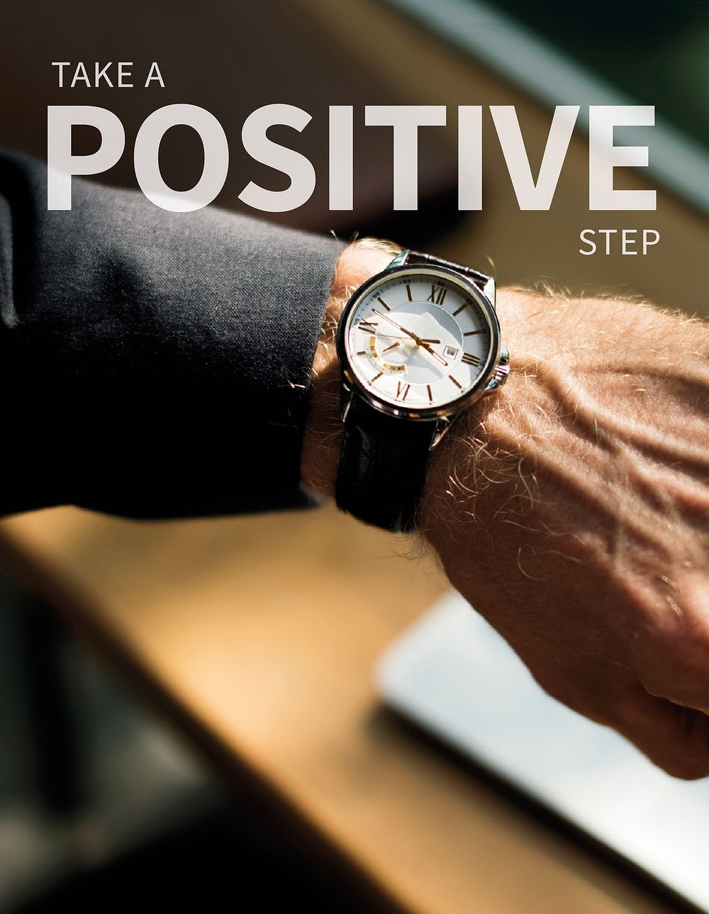 Positive step insurance for business liability ad poster