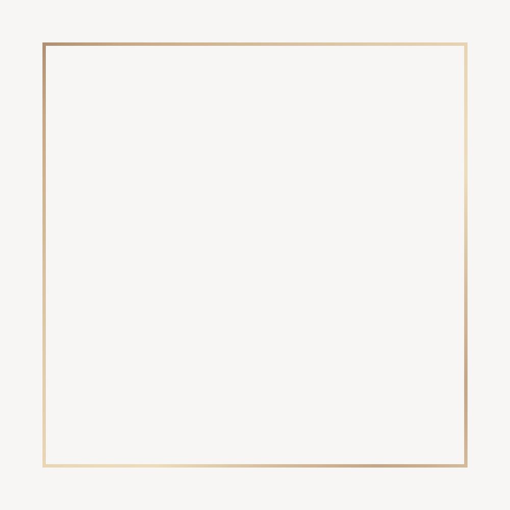 Gold thin line square border | Premium Vector - rawpixel