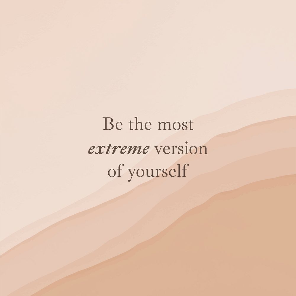 Empowering quote instagram template, aesthetic editable design vector