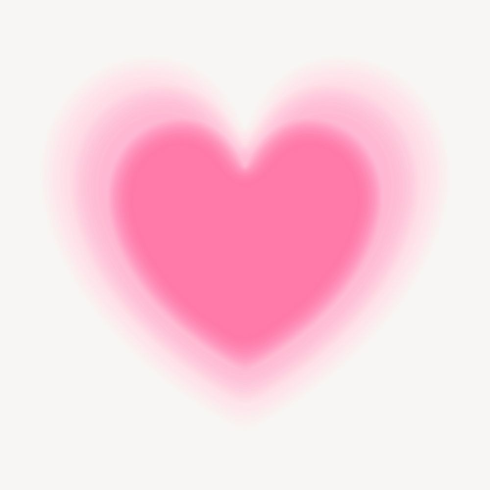 Pink heart collage element, Valentine's day