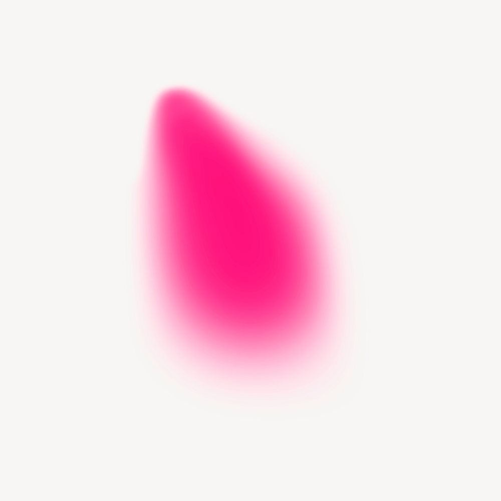 Blurry pink abstract shape collage element psd