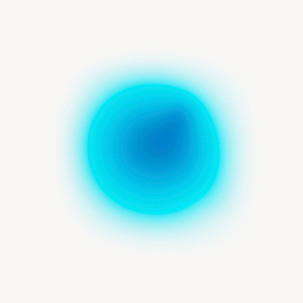 Blurry blue abstract shape collage element psd