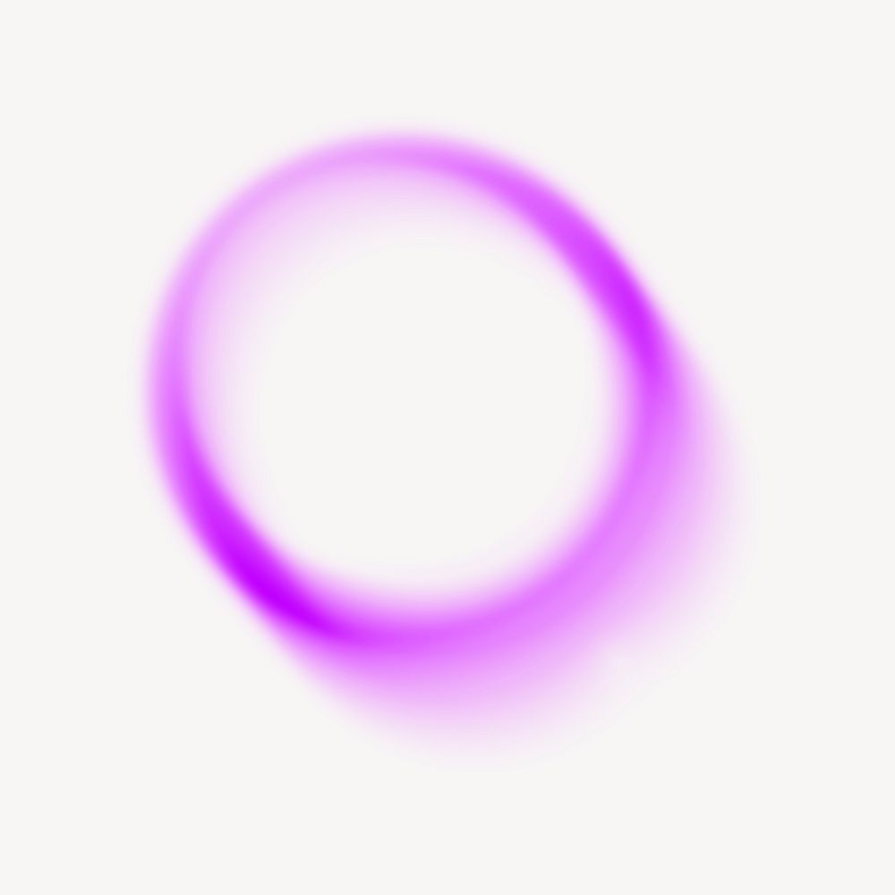 Blurry purple circle frame collage element psd