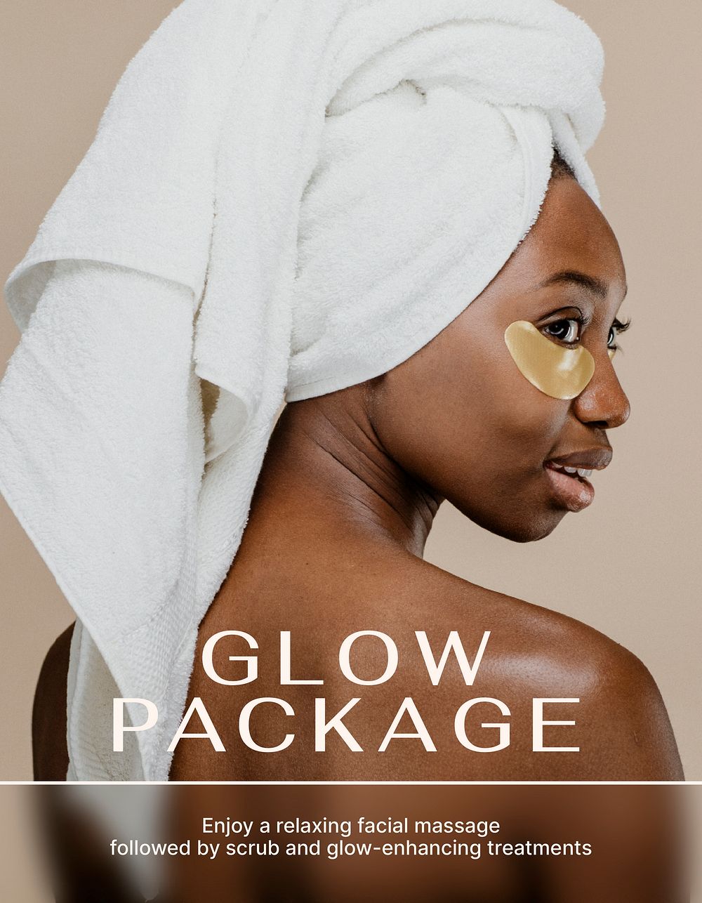 Spa package flyer editable template, beauty advertisement psd