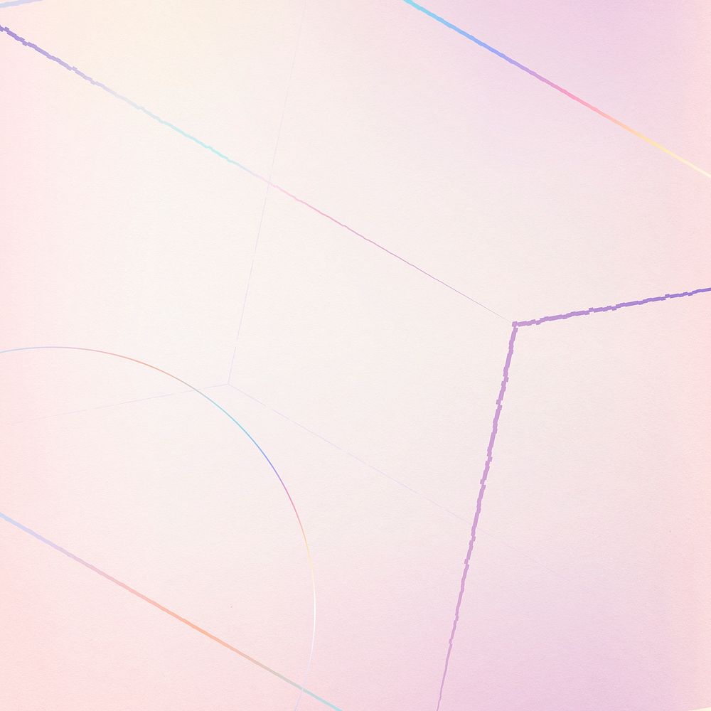 Pink pastel geometric hexagonal prism