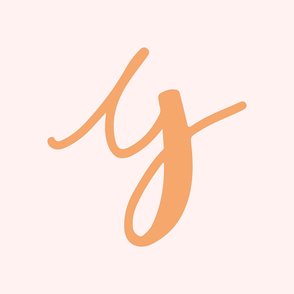 Letter G doodle font typography vector