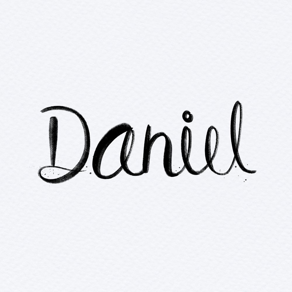 Hand drawn Daniel psd font | Free PSD - rawpixel