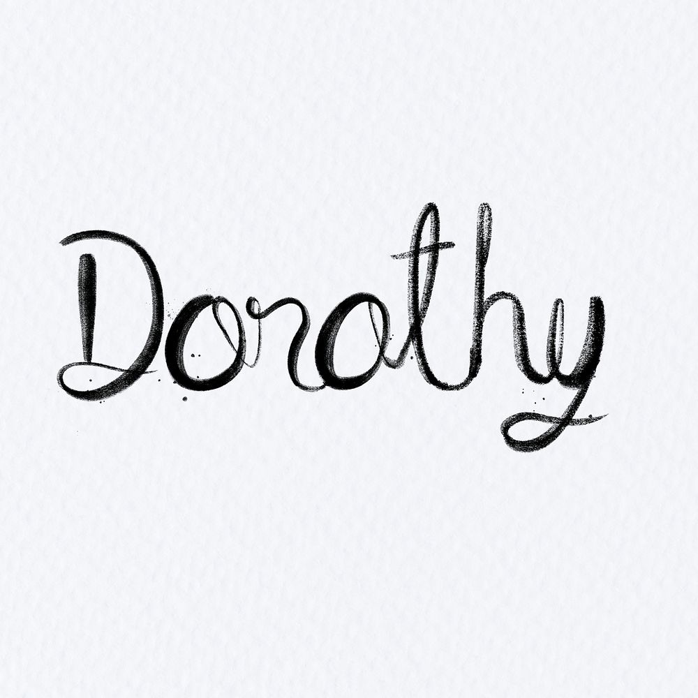 Hand drawn Dorothy font psd typography