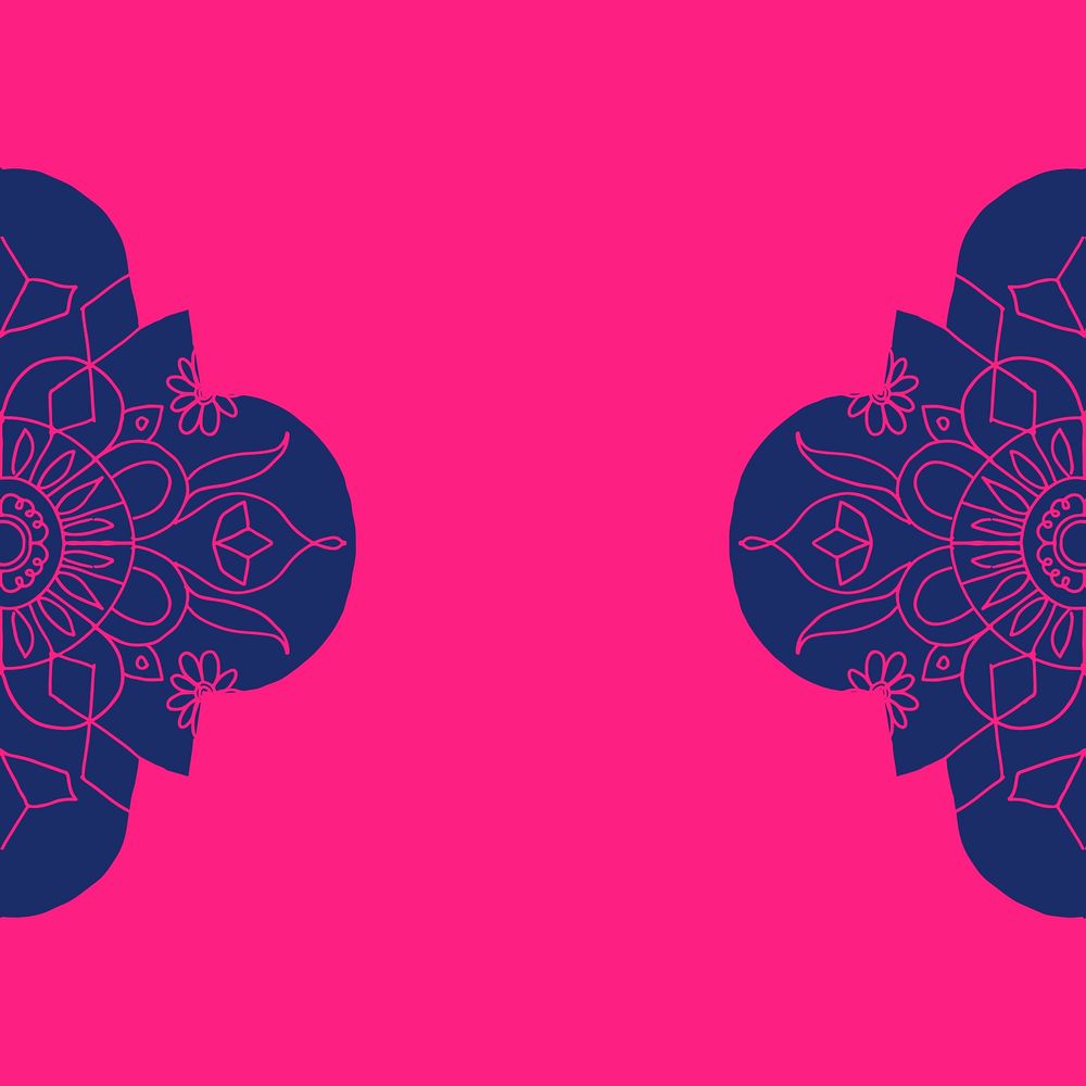 Pink Diwali Indian mandala background