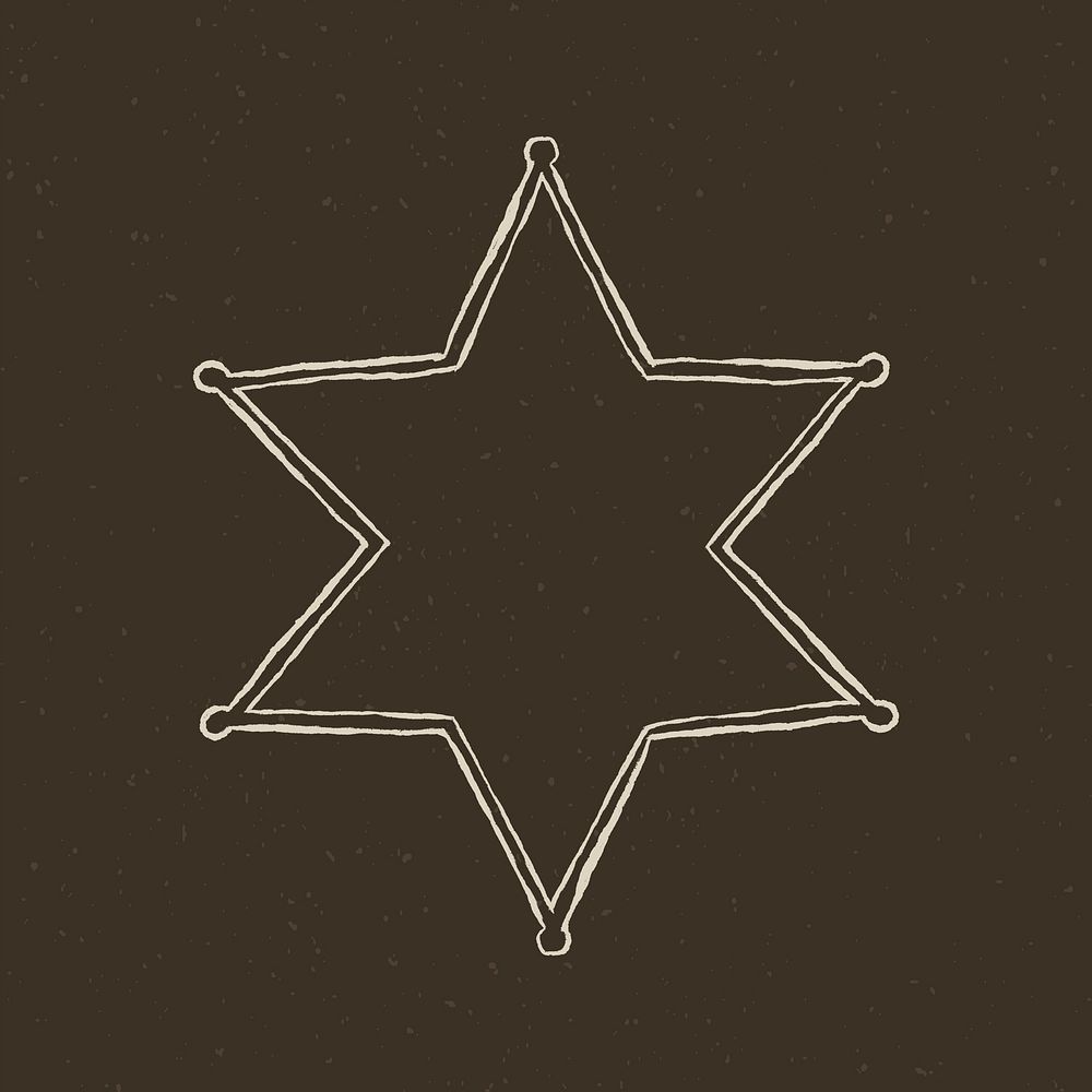 Sheriff badge logo vector logo on dark gray background 