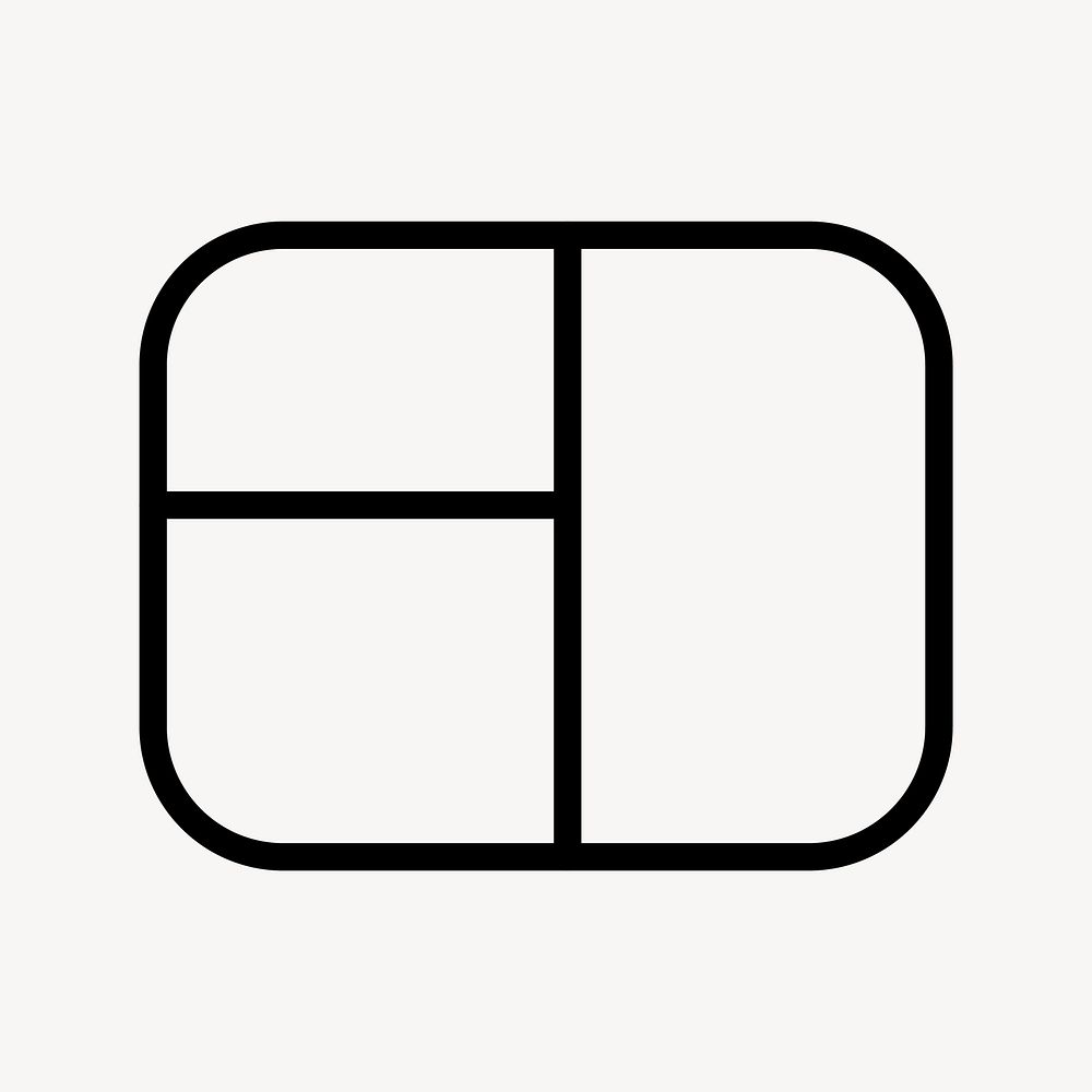 Computer mouse icon in outline style