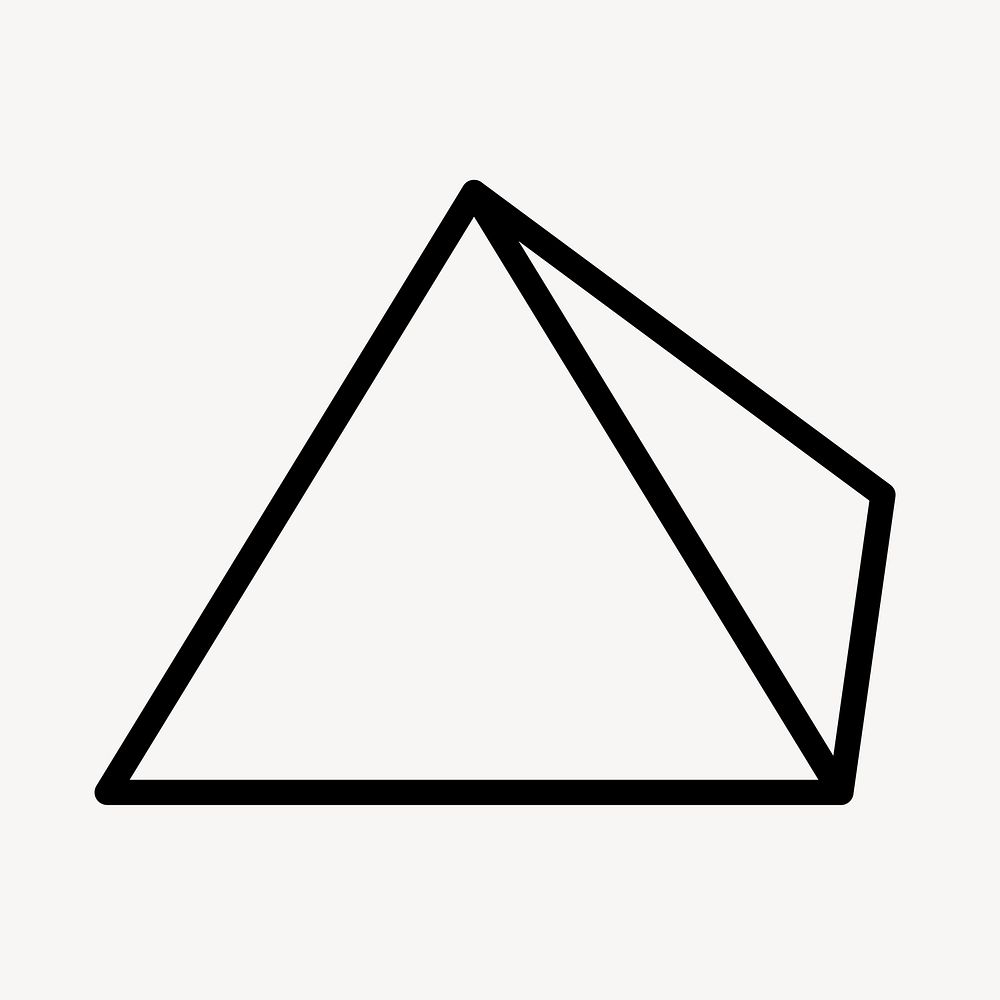 Pyramid graphic design icon business symbol