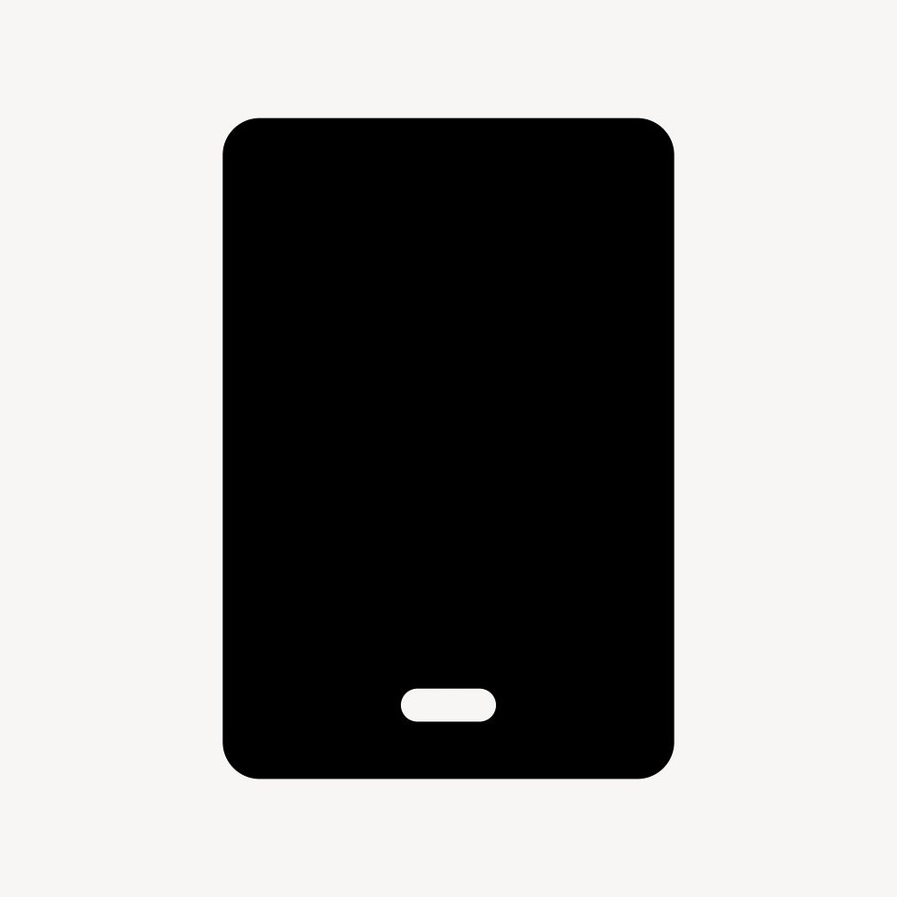 Tablet app icon for social media in solid style