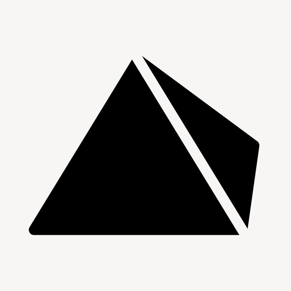 Pyramid graphic design icon vector business symbol