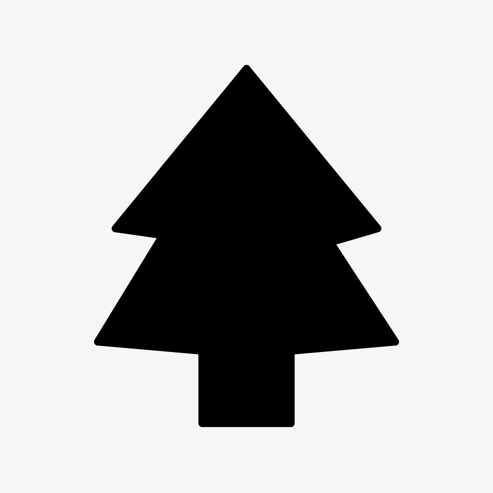 Christmas tree environment icon vector in for website solid style