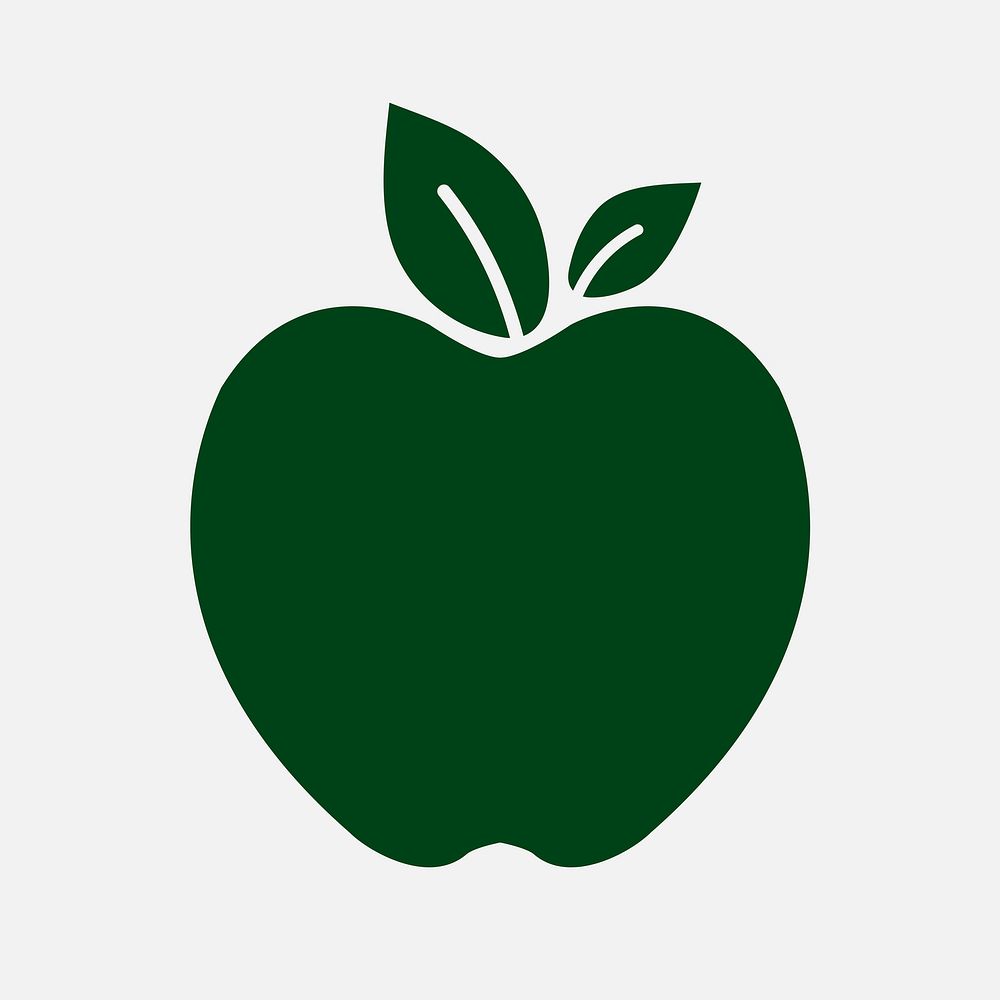 Apple organic badge for products packaging