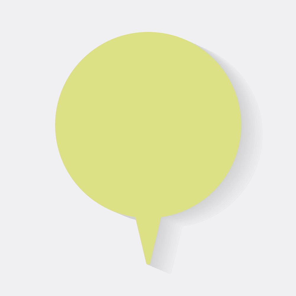 Green announcement speech bubble icon