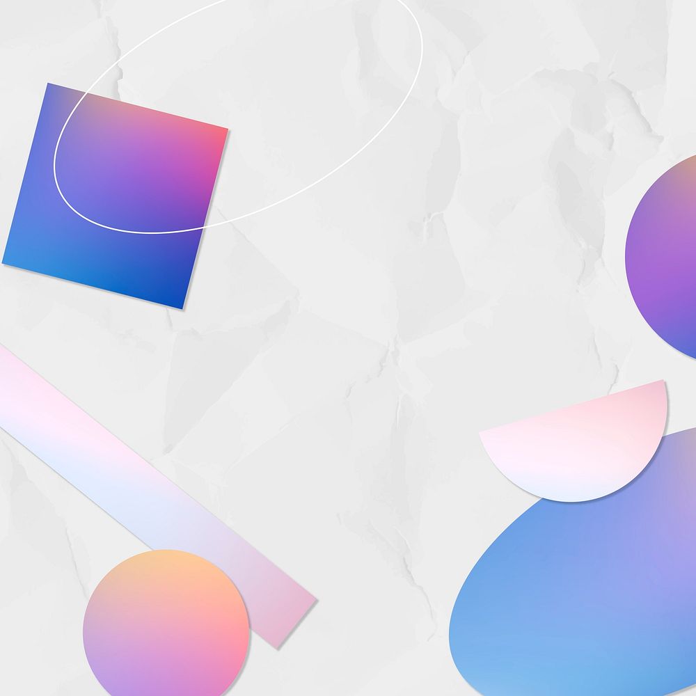 Aesthetic pattern background, holographic shapes