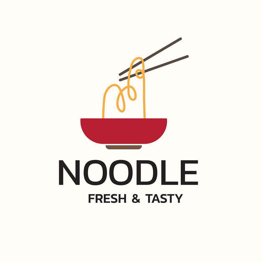 Chinese restaurant logo, food business branding design