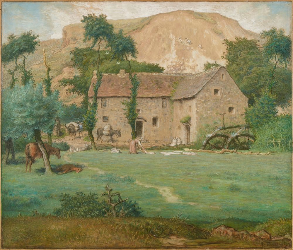 Watermill at the Foot of a Mountain, Allier. Original from the Minneapolis Institute of Art.