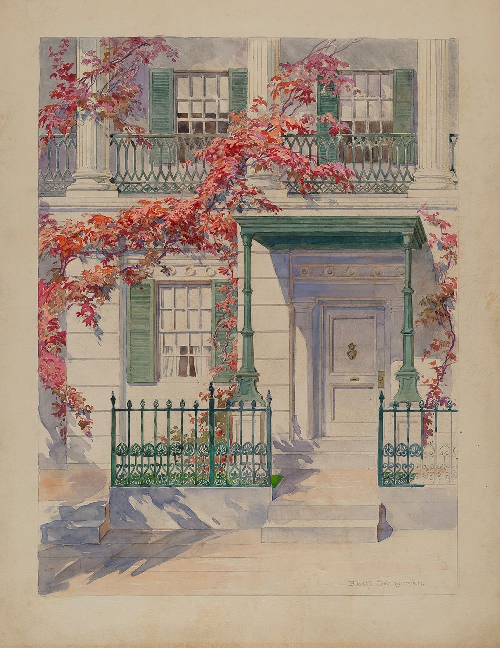 Ornamental Iron (c. 1936) by Gilbert Sackerman. Original from The National Gallery of Art.