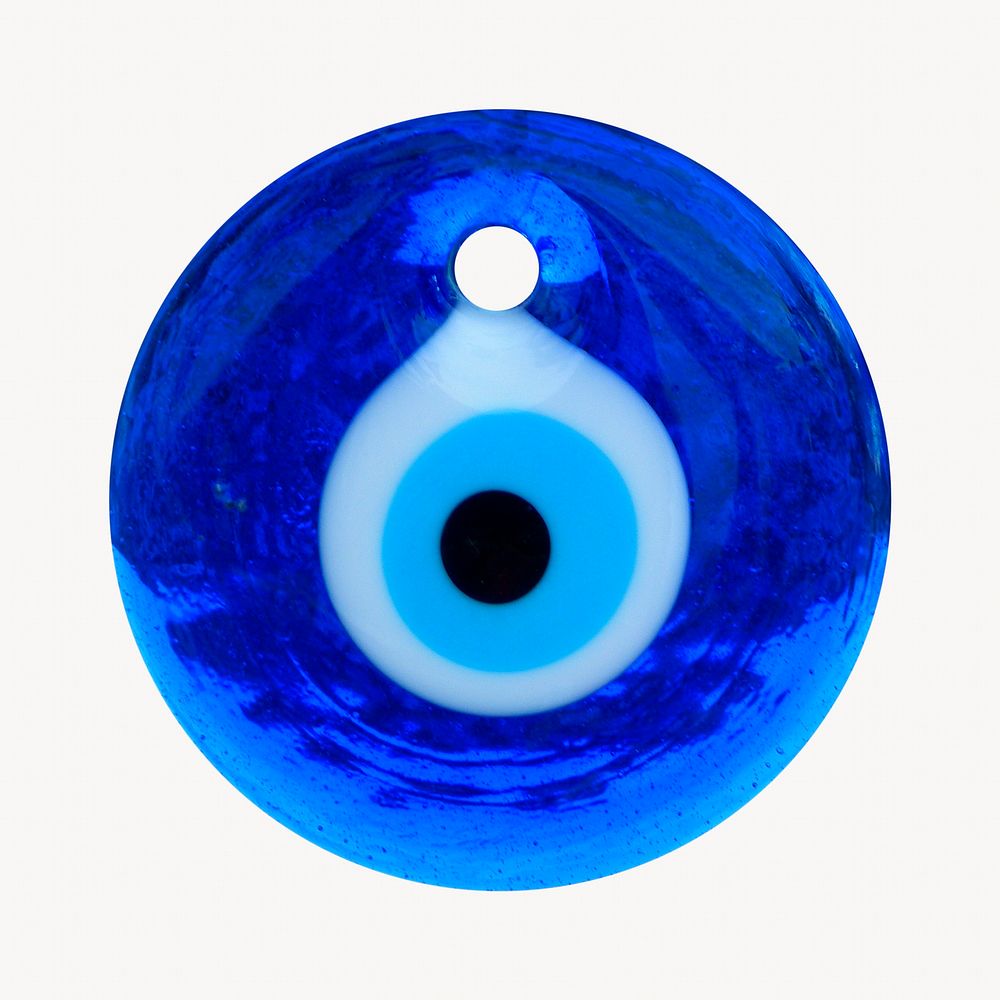 Evil eye amulet, isolated object image