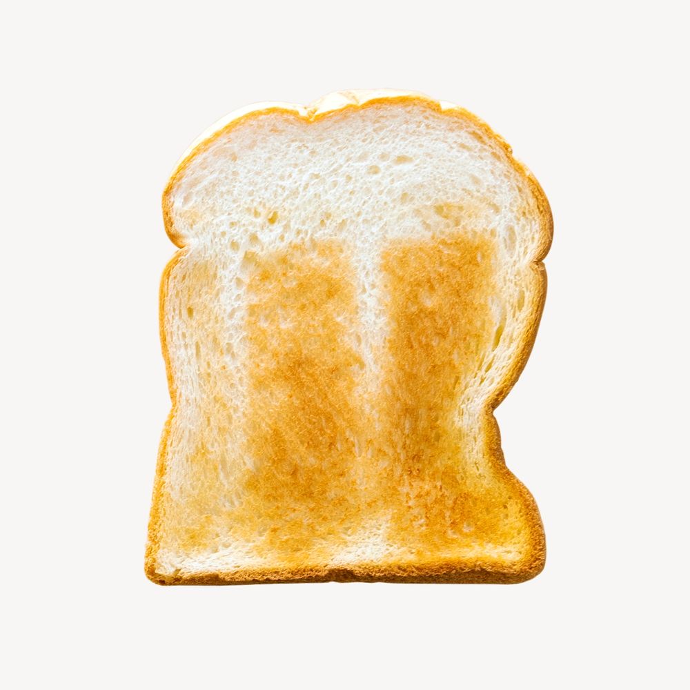 Toast, breakfast collage element psd