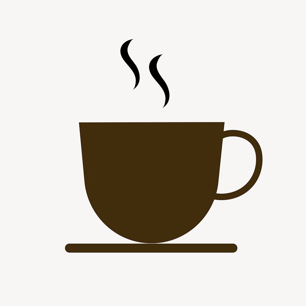 Hot coffee cup icon clipart