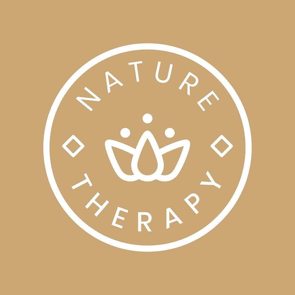 Nature therapy logo template, modern | Premium Vector Template - rawpixel