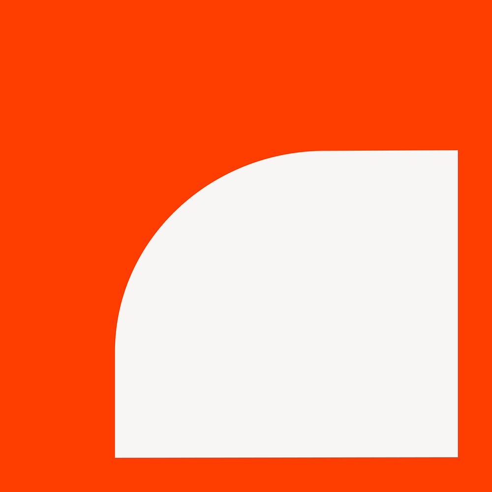 Orange  frame, geometric shape vector