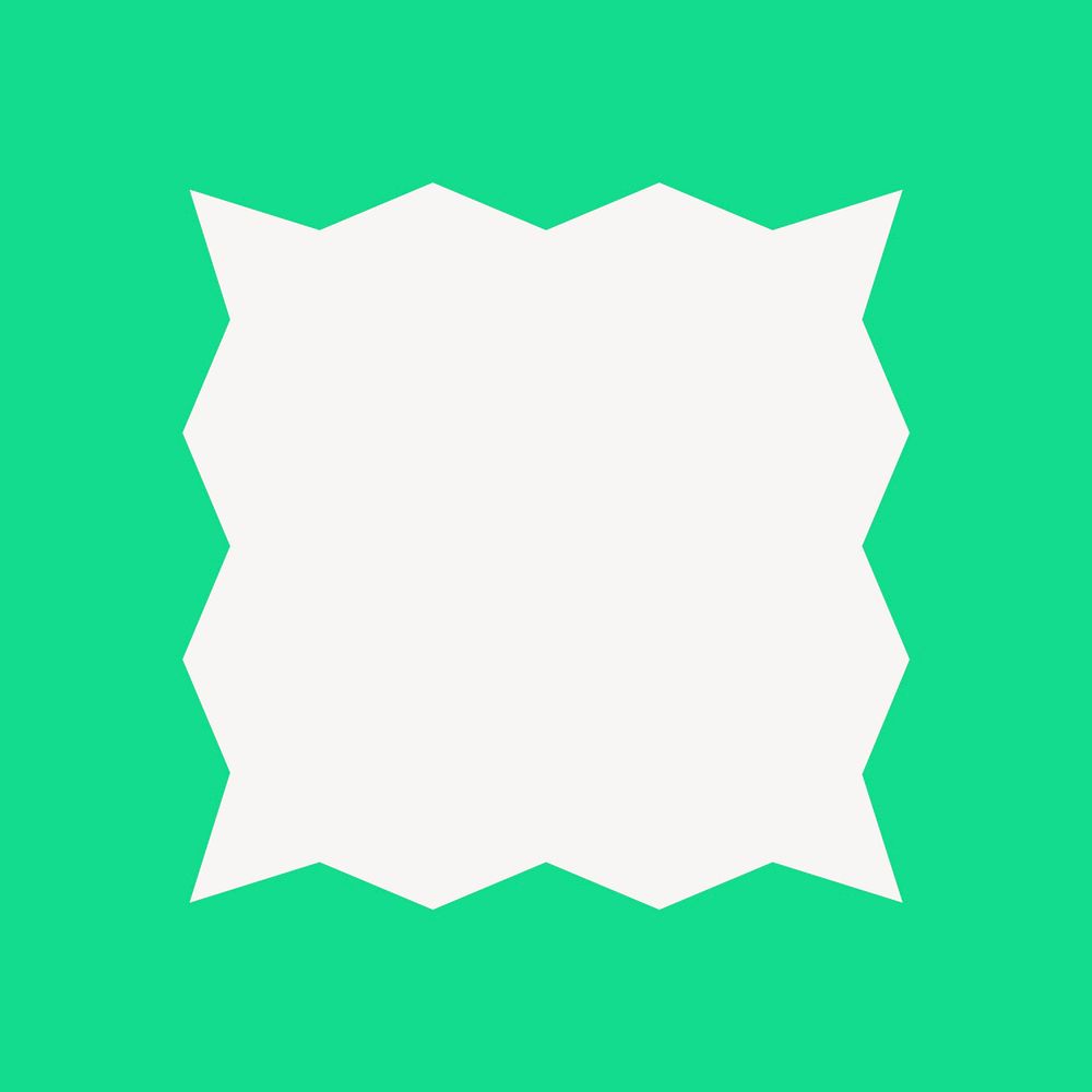 Green frame, geometric shape vector