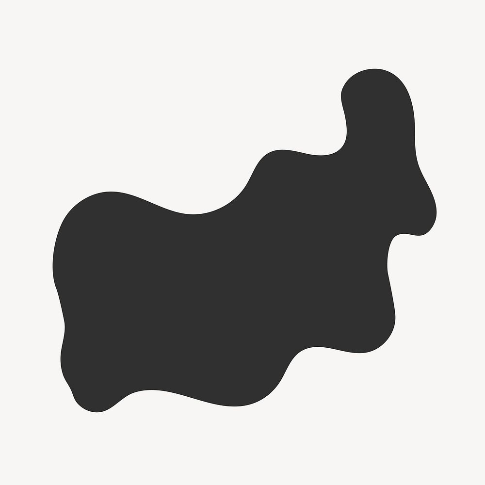 Black blob shape badge vector | Premium Vector - rawpixel