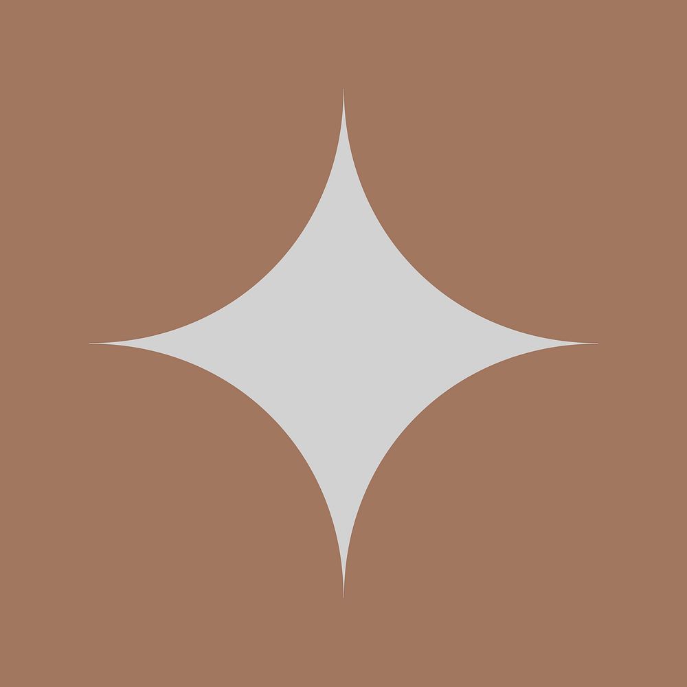 Gray sparkle star, aesthetic shape Premium PSD rawpixel