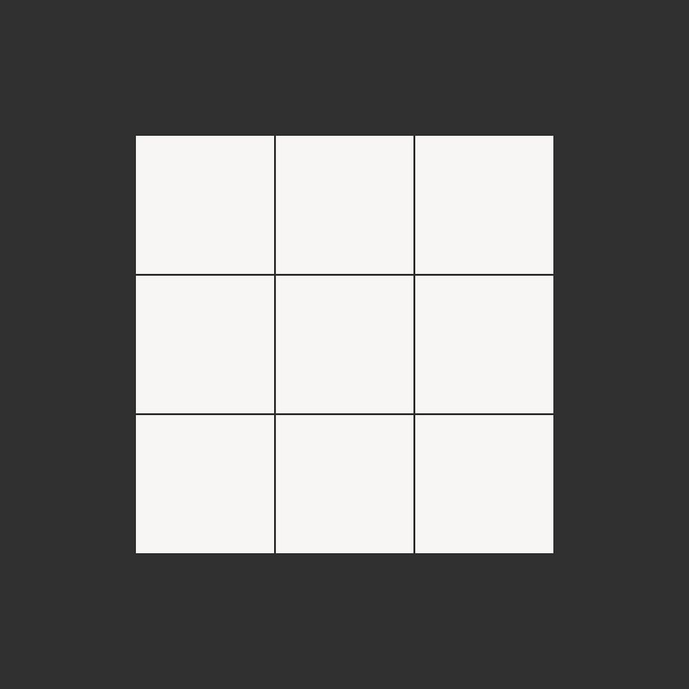 Square grid frame, black background vector