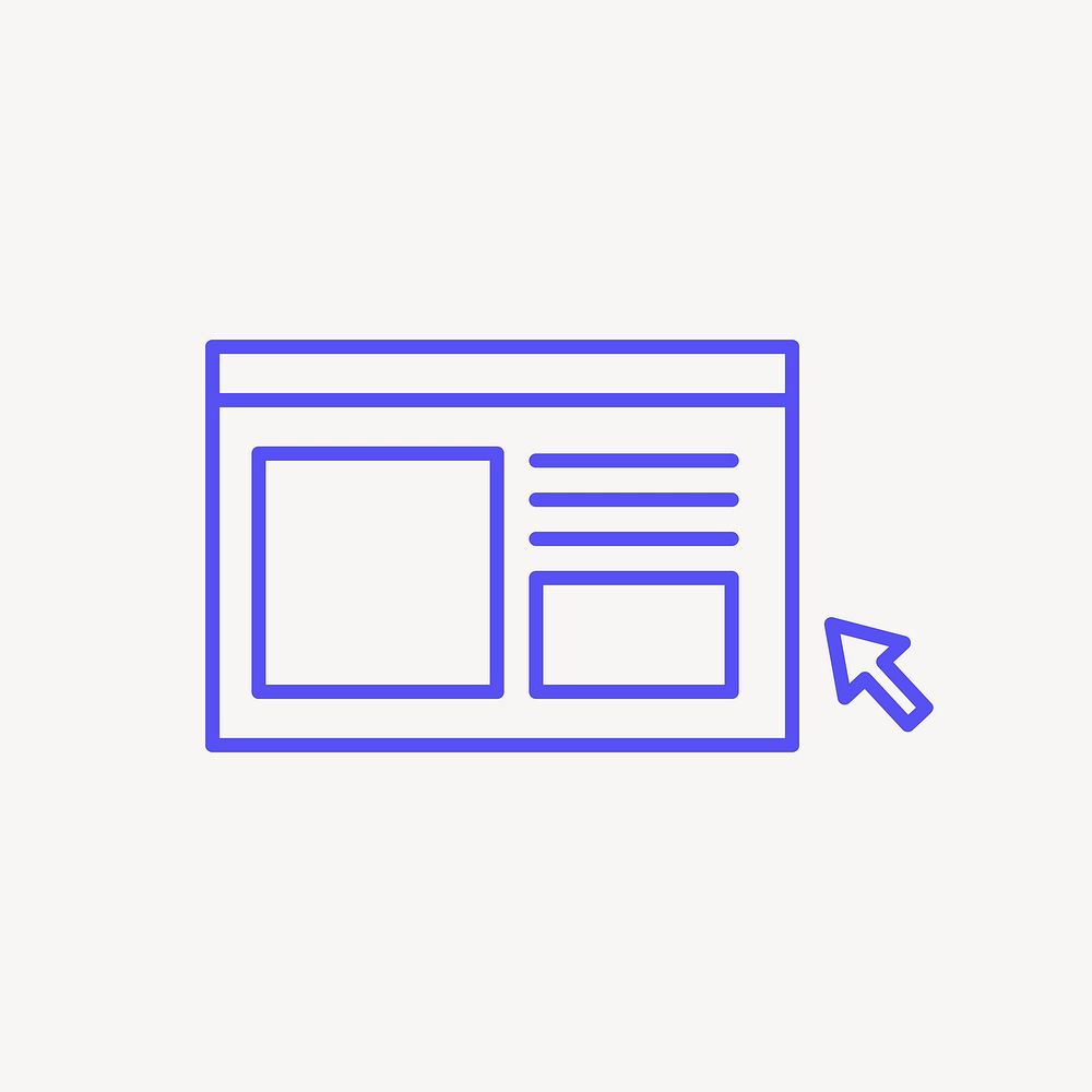 Online article icon, purple gradient