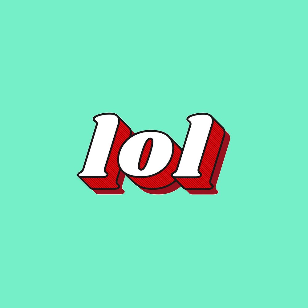 LOL lettering retro bold font typography