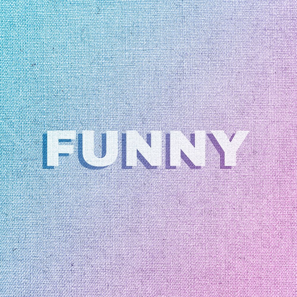 Funny text shadow bold font typography