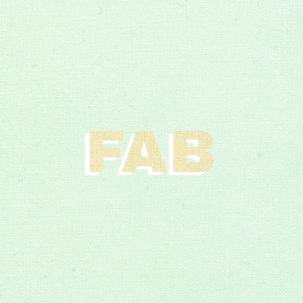 Fab lettering pastel shadow font