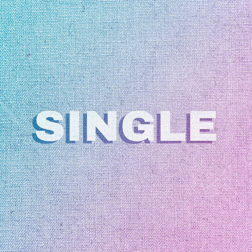 Single word pastel fabric texture