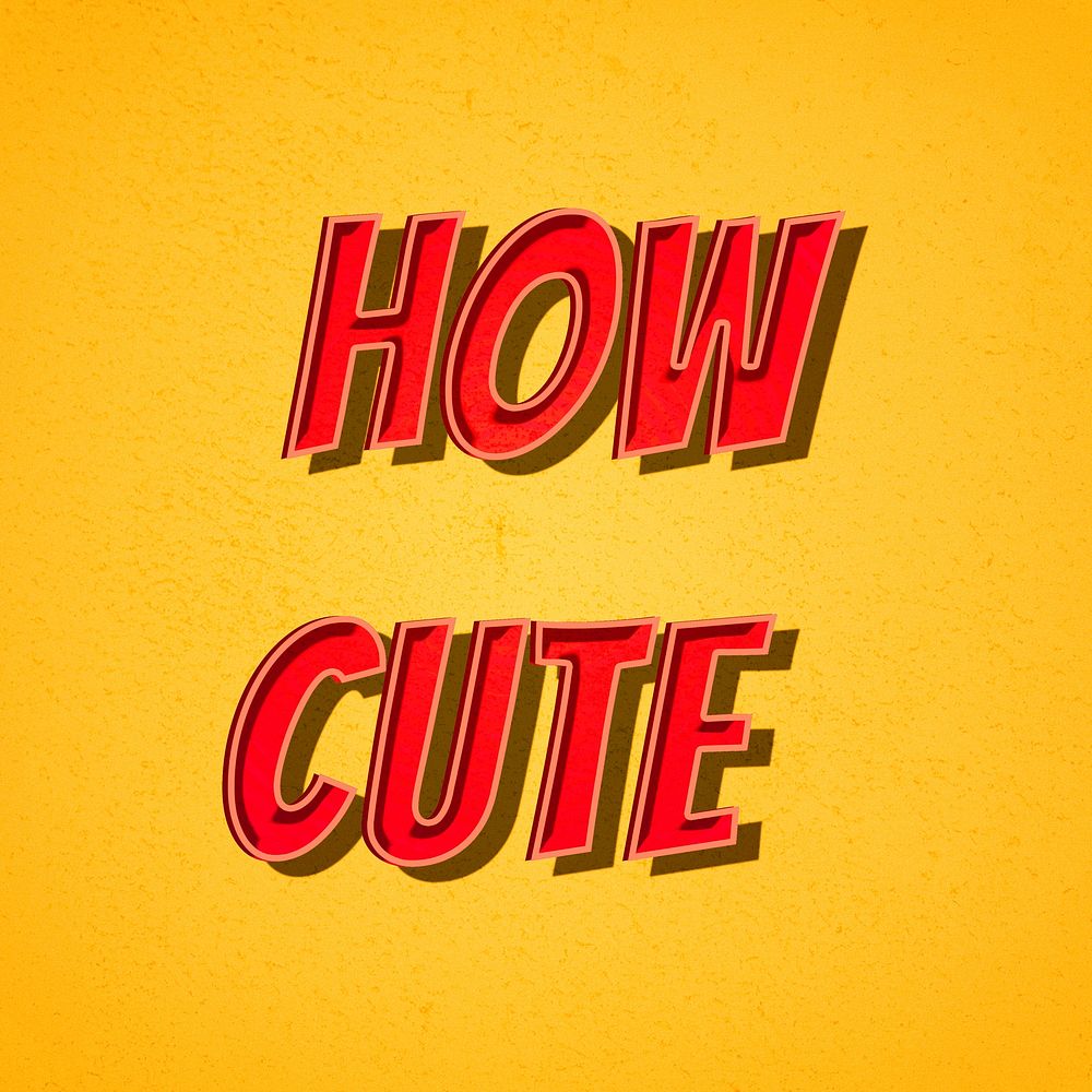 How cute message retro font style illustration