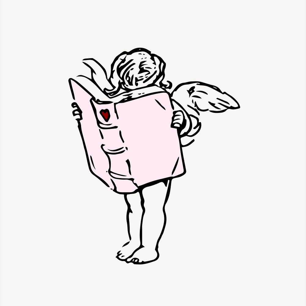 Cupid clipart, illustration psd. Free public domain CC0 image.