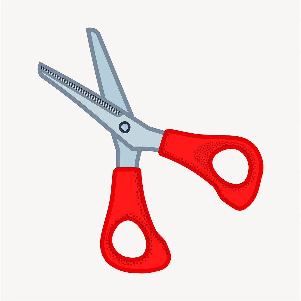 Scissors illustration. Free public domain CC0 image.