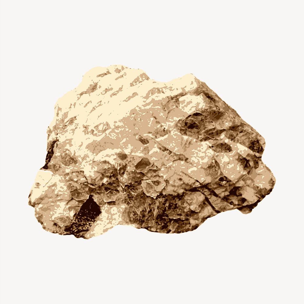 Rock collage element vector. Free public domain CC0 image.