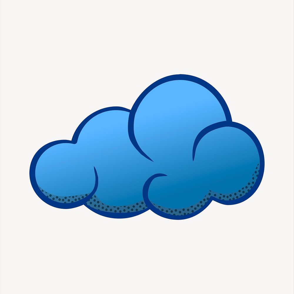 Cloud illustration. Free public domain CC0 image.