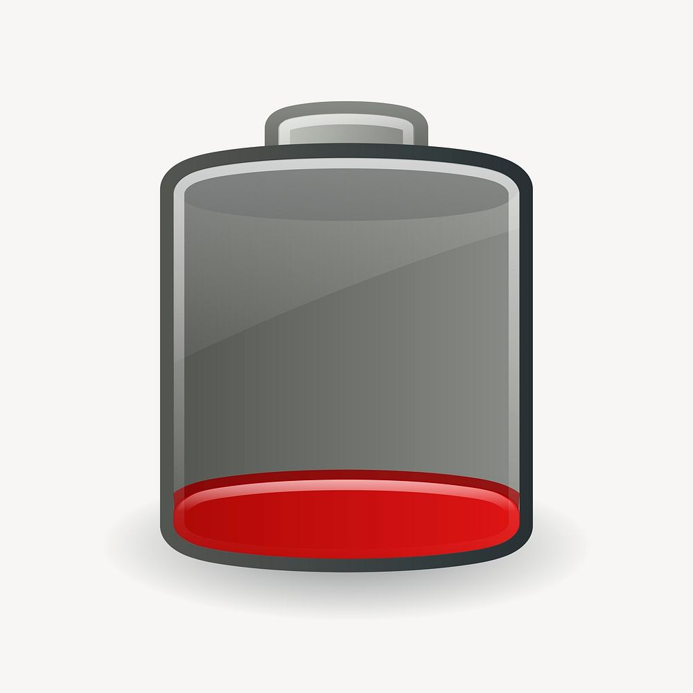 Battery icon clipart, illustration psd. | Free PSD - rawpixel