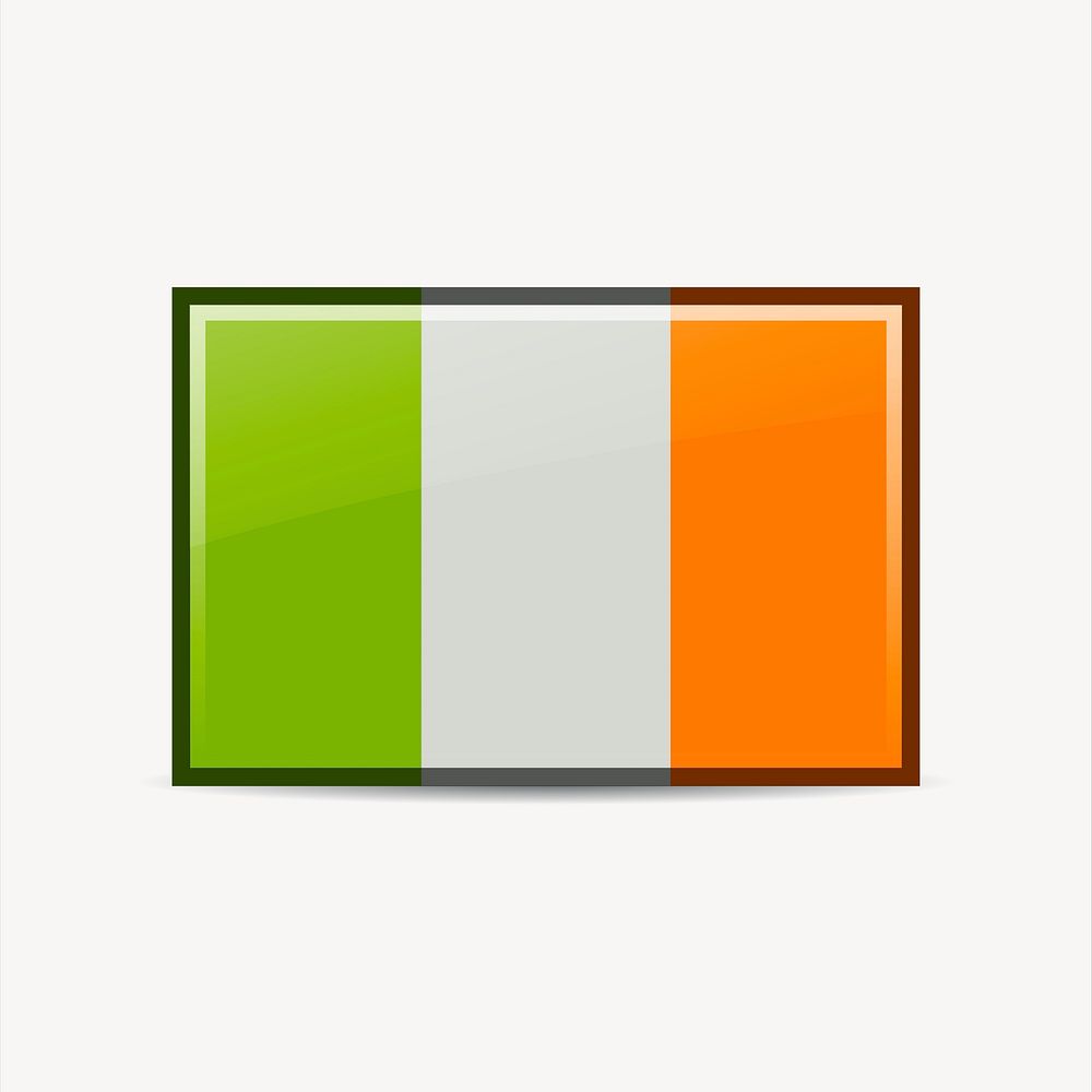 Irish flag clipart, illustration. Free public domain CC0 image.