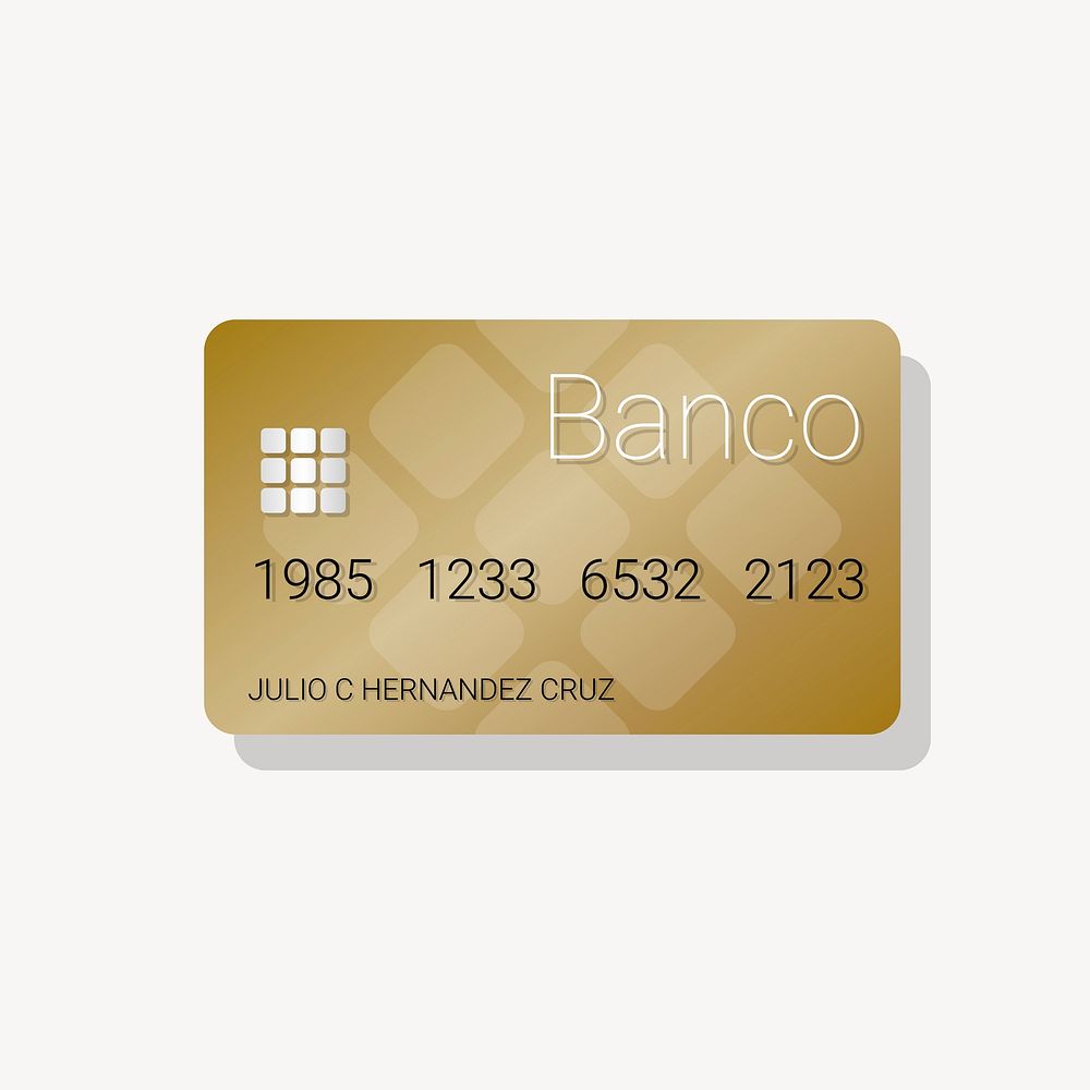 Credit card collage element vector. Free public domain CC0 image.