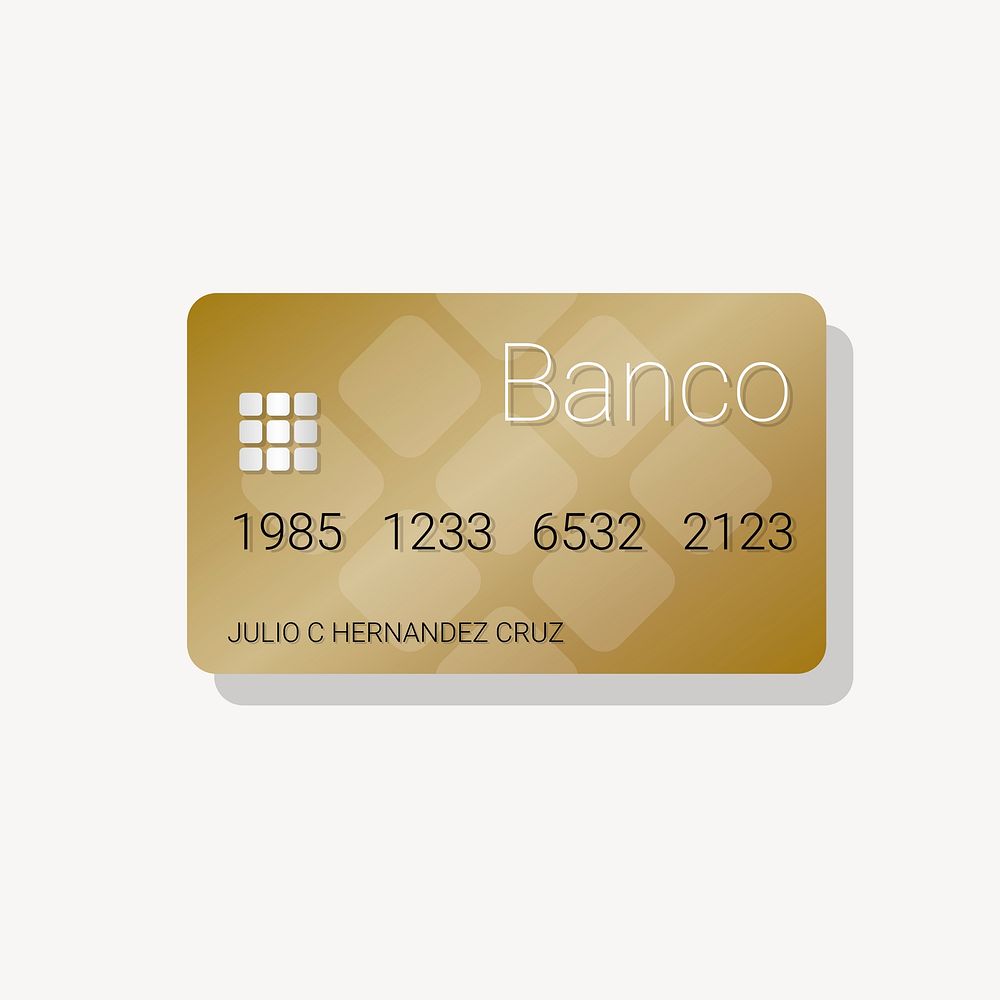 Credit card collage element psd. Free public domain CC0 image.