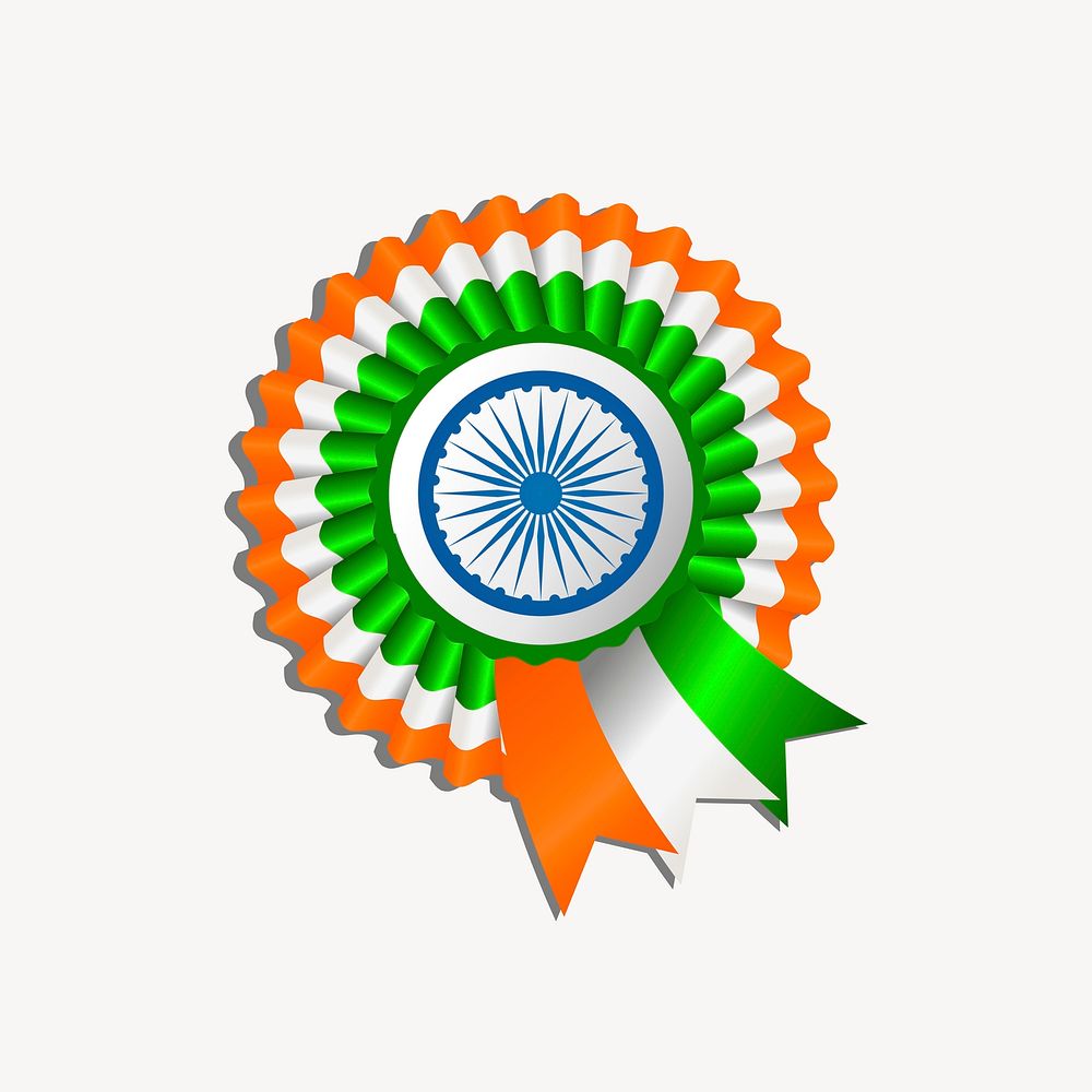 Indian ribbon clipart, illustration. Free public domain CC0 image.